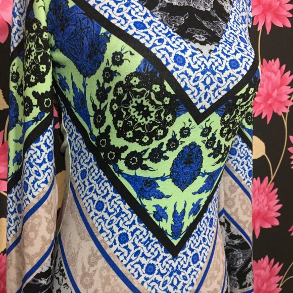 Hale Bob Multicolored Chevron Printed Tunic - Picture 4 of 6